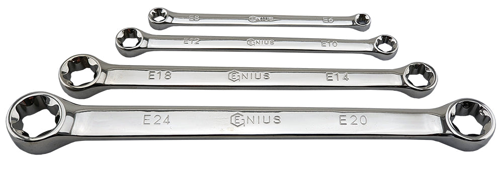 4Pc E-Torx Wrench Set Genius Tools Tx-E04