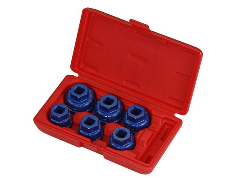 ALUMINIUM OIL FILTER CAP REMOVER SET, 6 PIECES, 1/2" DRIVE FROM BRITOOL HALLMARK