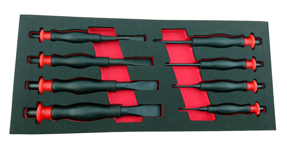 8 PIECE HEAVY DUTY PUNCH & CHISEL SET FROM BRITOOL HALLMARK