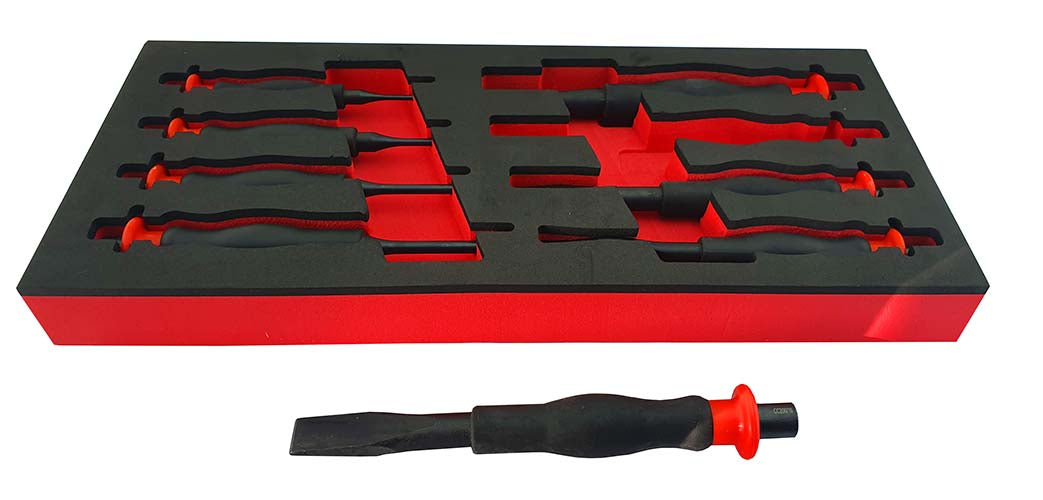 8 PIECE HEAVY DUTY PUNCH & CHISEL SET + FREE EXTRA SLIM CHISEL BRITOOL HALLMARK