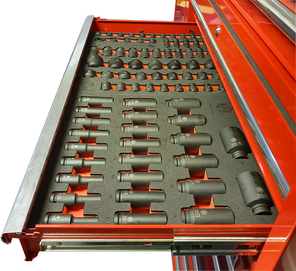 25Pc 1/2" Drive Deep Impact 12-Point Socket Set 8-36mm - Britool Hallmark