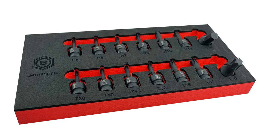 14Pc 1/2" Impact Torx & Hex Bit Socket Set From The Britool Hallmark Range