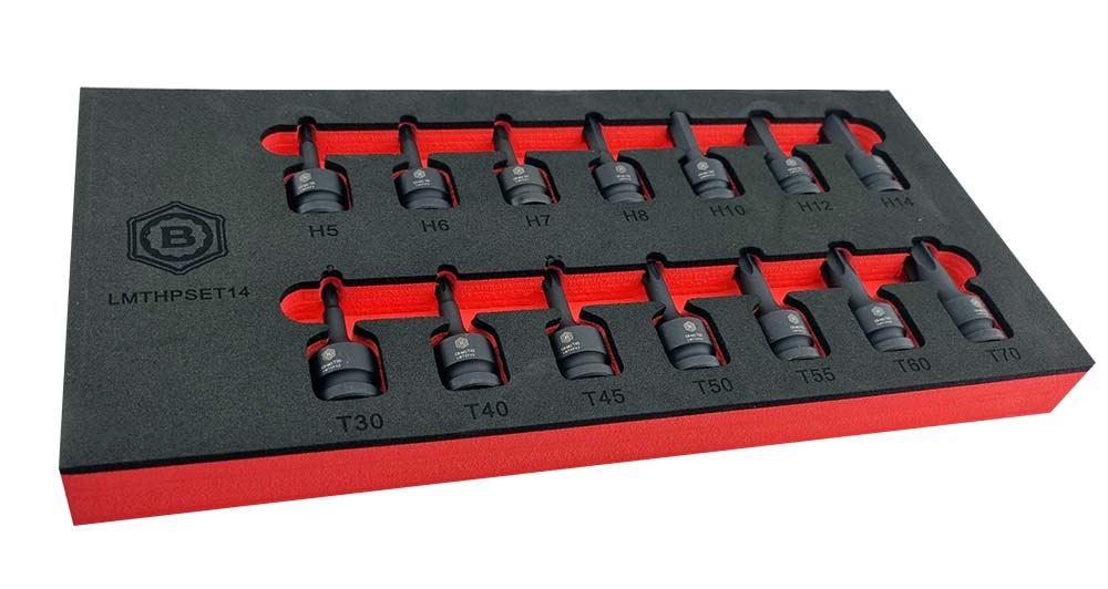 14Pc 1/2" Impact Torx & Hex Bit Socket Set From The Britool Hallmark Range