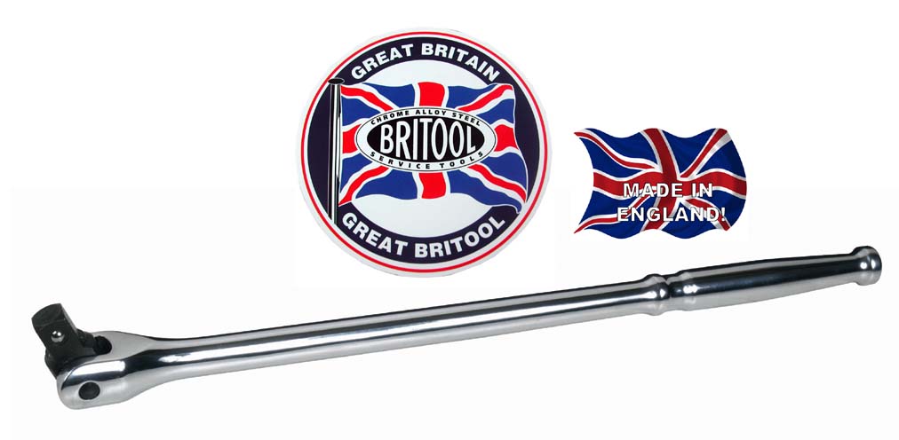 Britool England 1/2" Drive Breaker Bar / Swivel Handle Assembly