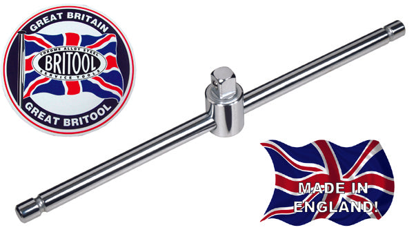 Britool England 1/2" Drive Sliding T Bar, 300mm In Length