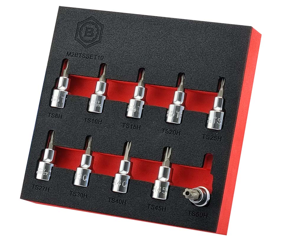 3/8" Dr. 5-Sided Tamperproof Torx Plus / Ts Bit Socket Set From Britool Hallmark