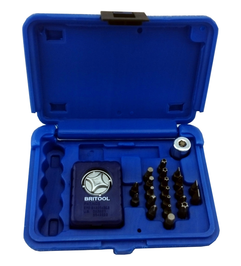3/8" Restricted Access Palm Ratchet & Bit Set Set Britool Hallmark