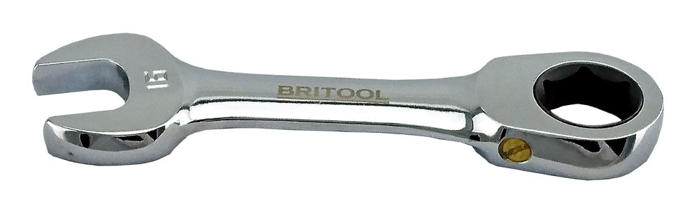 Stubby / Short Ratchet Spanner Range With 6-Point Ring From Britool Hallmark