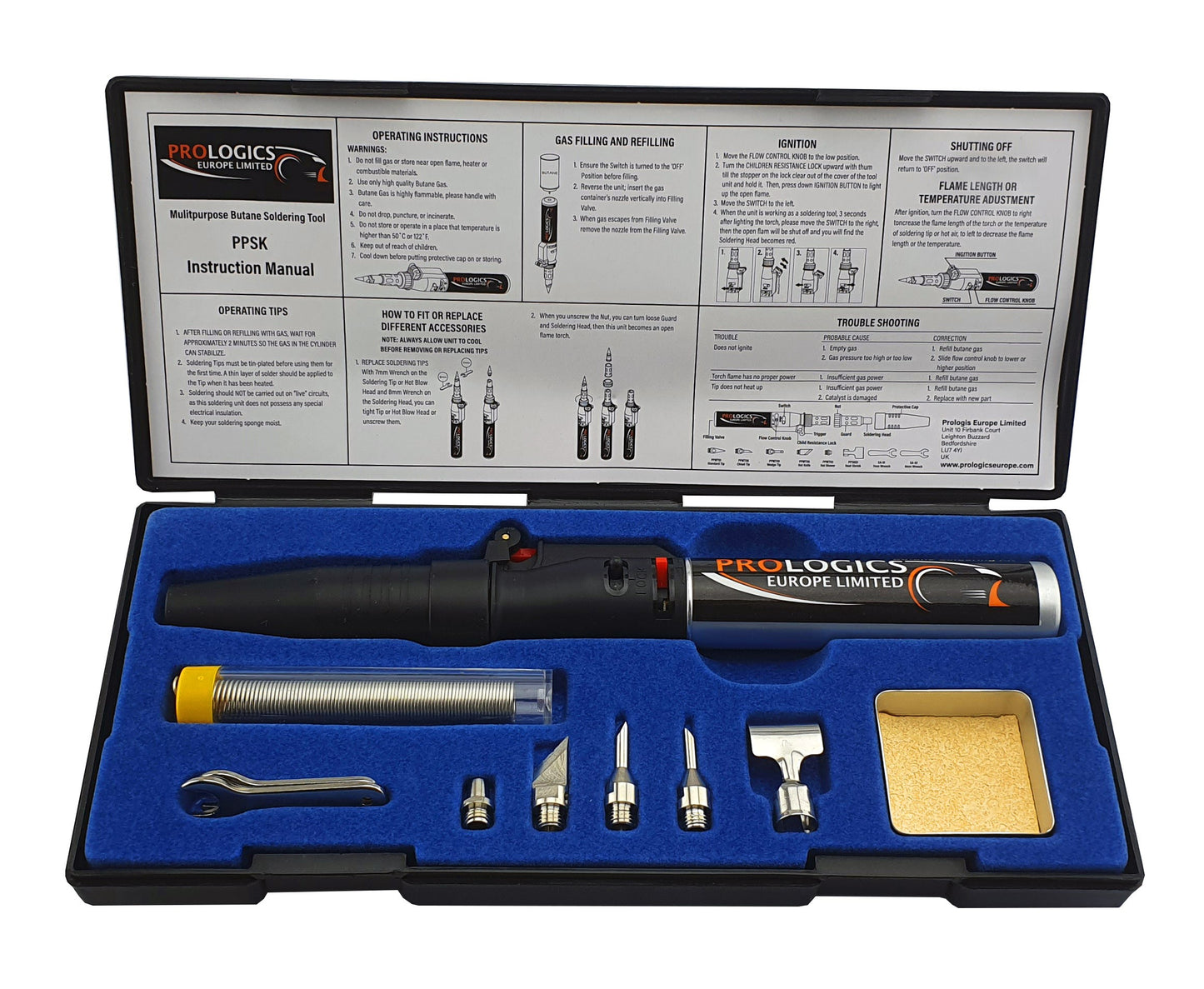 GAS / BUTANE SOLDERING KIT FROM PROLOGICS