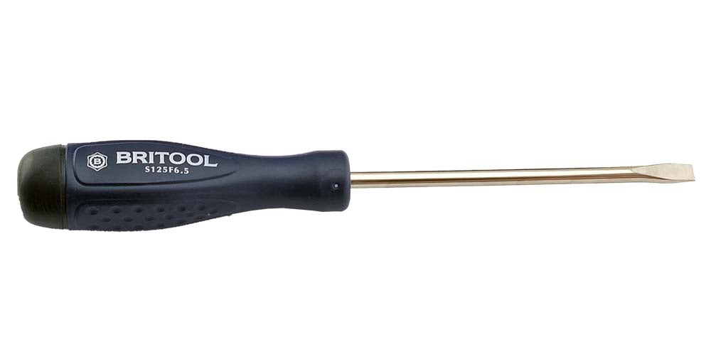 Britool Slotted Flat Blade Screwdriver 6.5mm
