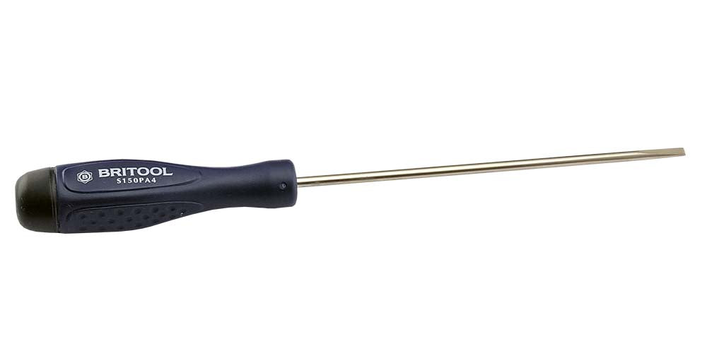 Britool Slotted Flat Blade Screwdriver 4mm X 150mm