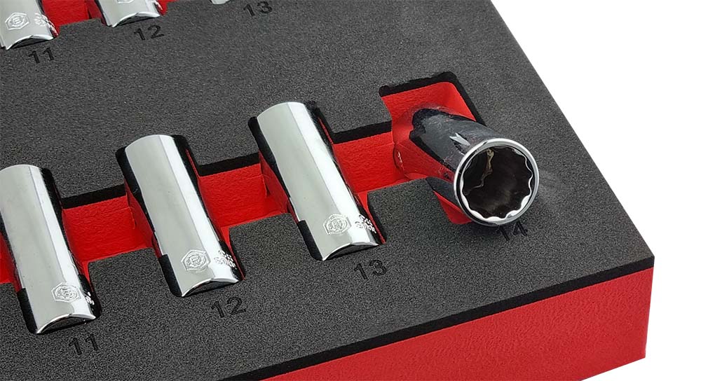 26PC 1/4'' Dive Standard & Deep 12-Point Socket Set - Britool Hallmark