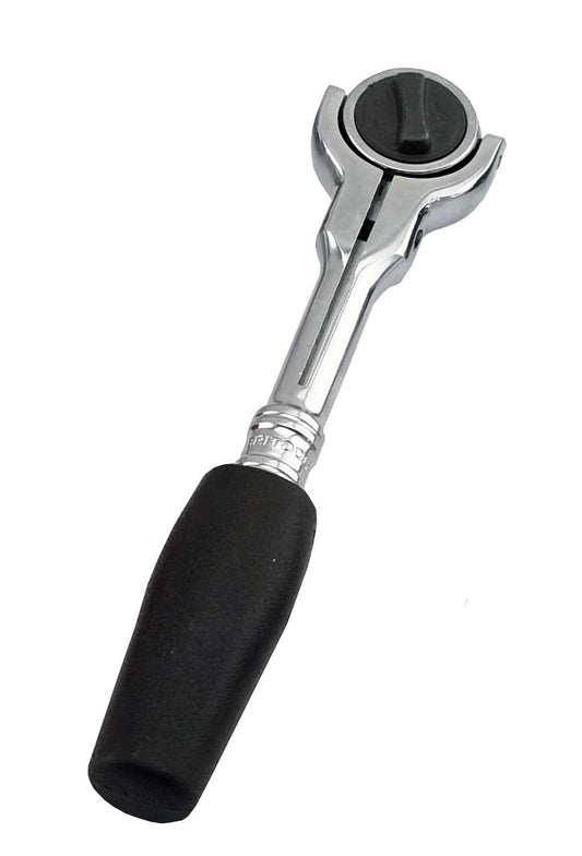 1/4" DRIVE SWIVEL HEAD RATCHET BRITOOL HALLMARK - BLACK HANDLE