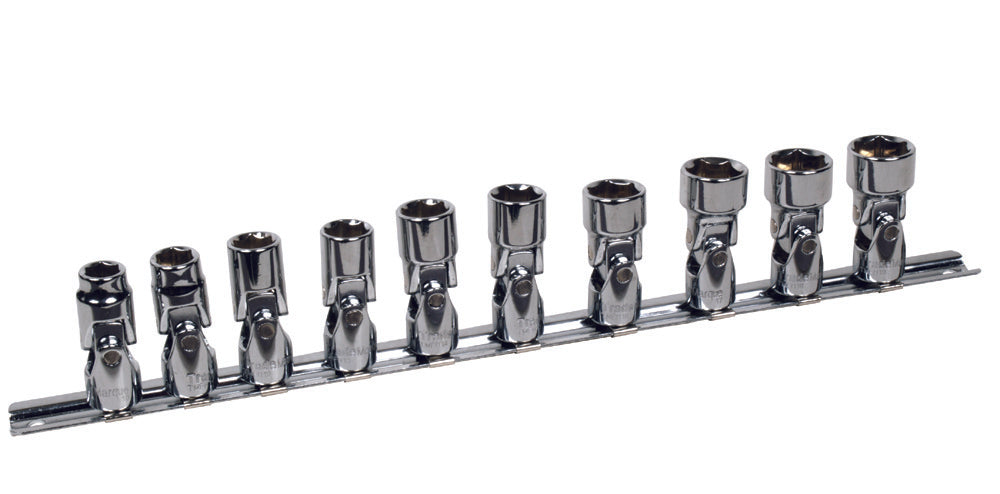 3/8" Drive Flexi Universal Joint Socket Set 10-19mm, 11 Pieces