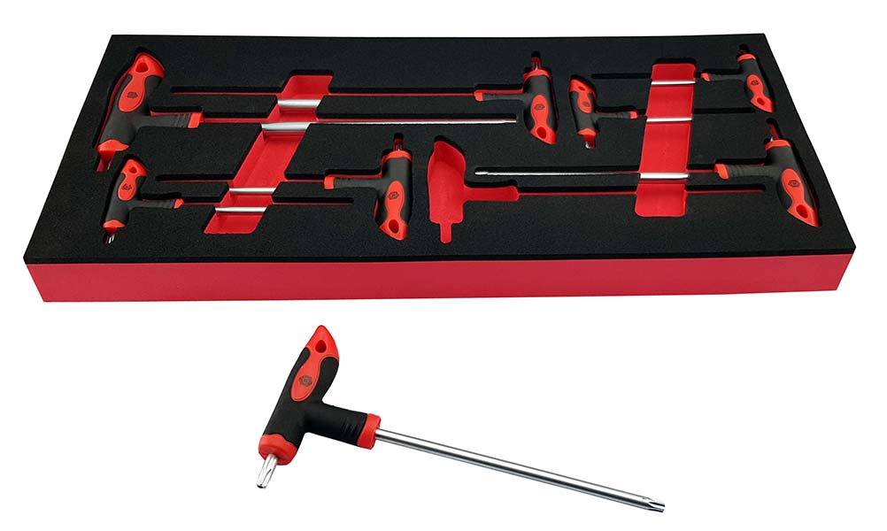 8-Piece T-Handle Torx Key Set T10-T50 - Britool Hallmark