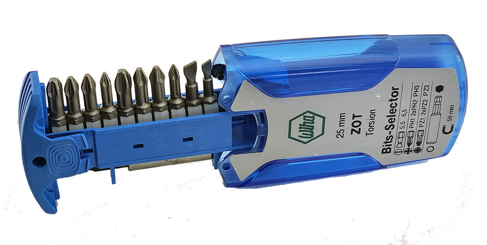 Wiha 11 Piece Torsion Power Tool Screwdriver Bit Set 1/4" Shank
