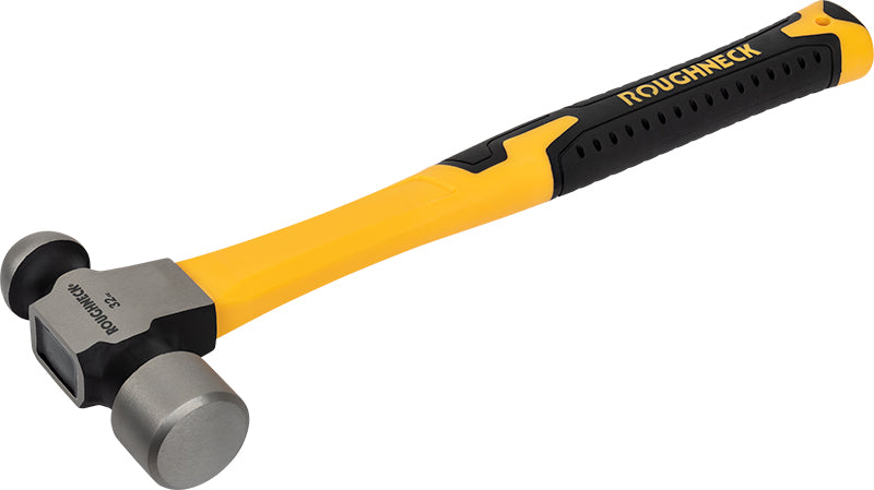 BALL PEIN HAMMER WITH SOLID CORE FIBERGLASS HANDLE FROM ROUGNECK