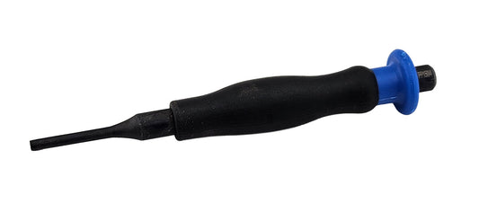 Black and blue parallel pin punch on a white background