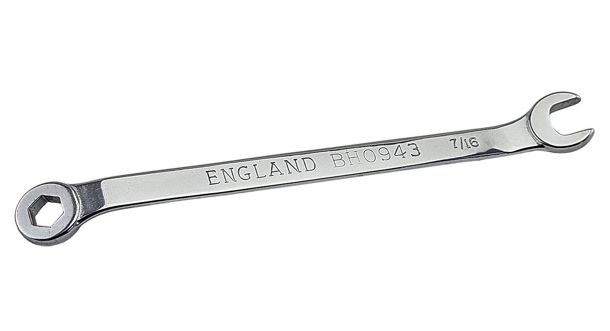 Britool England Brake Spanner 9mm Hexagon X 7/16" Open Jaw -  BHO943