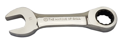 STUBBY METRIC RATCHET SPANNER FROM BRITOOL HALLMARK