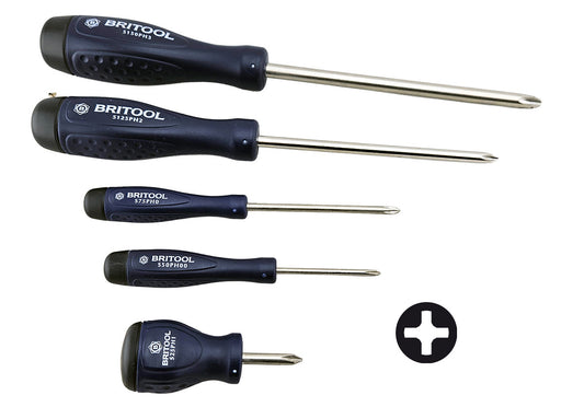5Pc Phillips Screwdriver Set - Britool Hallmark