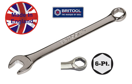 BRITOOL ENGLAND AF HEXAGON 6-POINT COMBINATION SPANNER / WRENCH SERIES