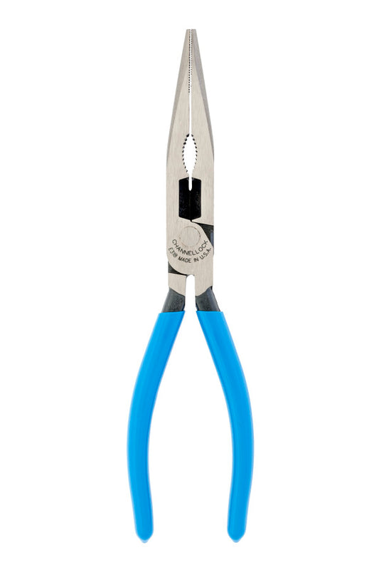 CHANNELLOCK 8" LONG NOSE COMBINATION PLIER WITH CUTTER - CHL318