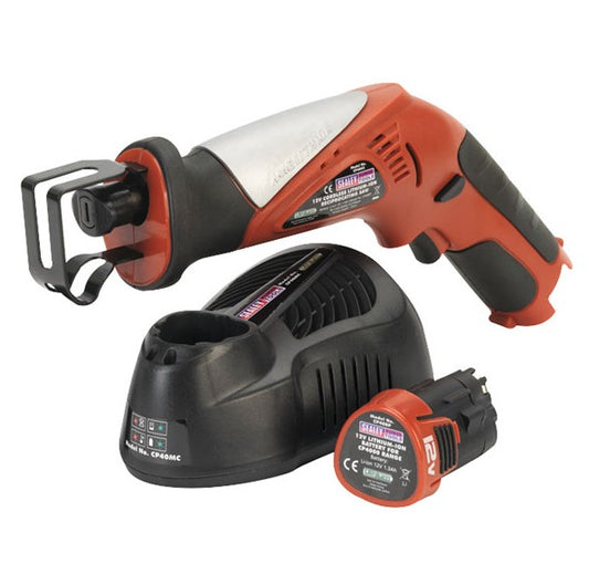 Cordless Li-ion Reciprocating Saw 12V with Battery & Charger