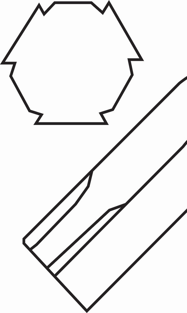Genius Tools Hex Key Wrench Set 9 Piece Metric Long Anti-Slip Design