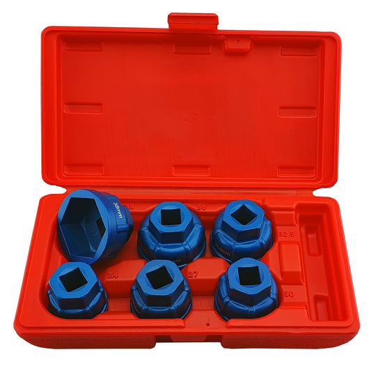 ALUMINIUM OIL FILTER CAP REMOVER SET, 6 PIECES, 1/2" DRIVE FROM BRITOOL HALLMARK