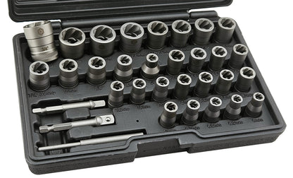 32pc Socket Extractor Set for Removing Damaged Nuts - Britool Hallmark