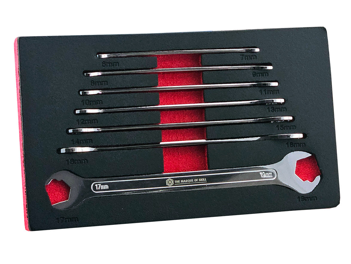 7-Piece Ultra Thin Spanner Set 6-19mm - Britool Hallmark