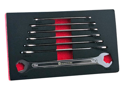 7-Piece Ultra Thin Spanner Set 6-19mm - Britool Hallmark