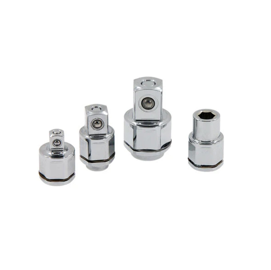 4pc Spanner 1/4", 3/8", 1/2" Sq Dr & Bit Adapter Set