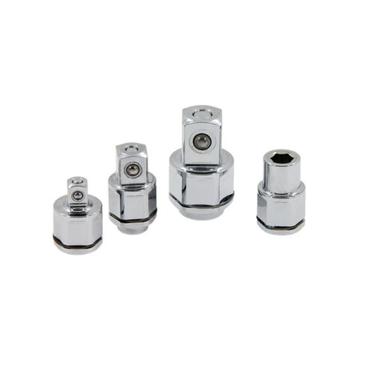 4pc Spanner 1/4", 3/8", 1/2" Sq Dr & Bit Adapter Set