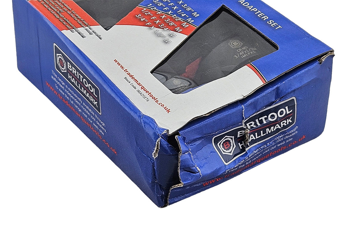 6PC Impact Socket Adapter/Converter Set by Britool Hallmark - DAMAGED PACKAGING