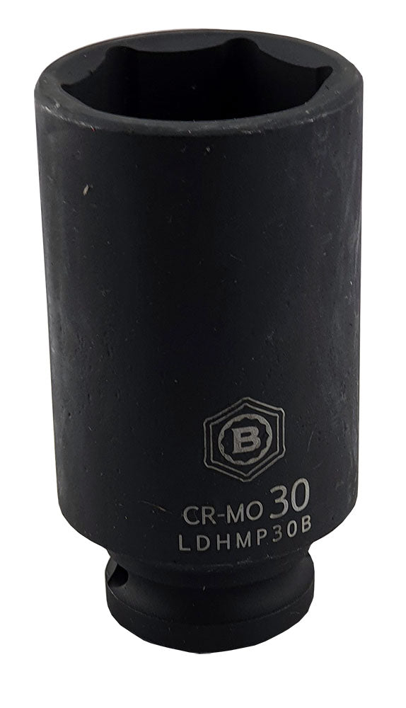 Britool Hallmark Impact Socket Set, 8-24mm - 34Pc 1/2" Drive Standard & Deep 6-Point