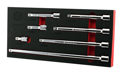 Wobble Extension Bar Set, 3/8" Drive + 1/2" Drive Extension Bar Set
