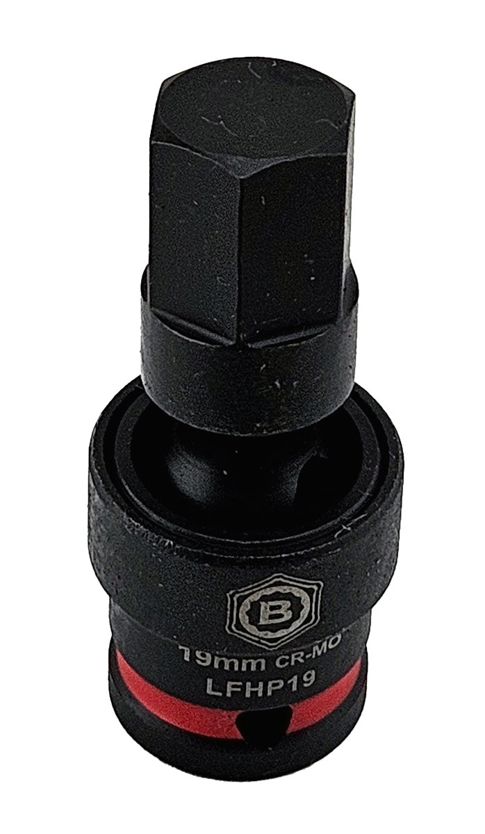 8Pc 1/2" Flexi Impact Hex Bit Socket Set 6-19mm From Britool Hallmark