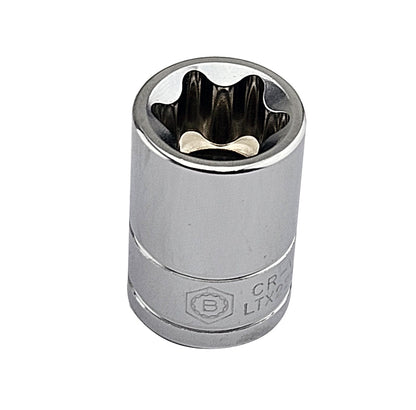 3/8" & 1/2" Drive E-Torx / Star Sockets, Sizes E4-E24 From Britool Hallmark