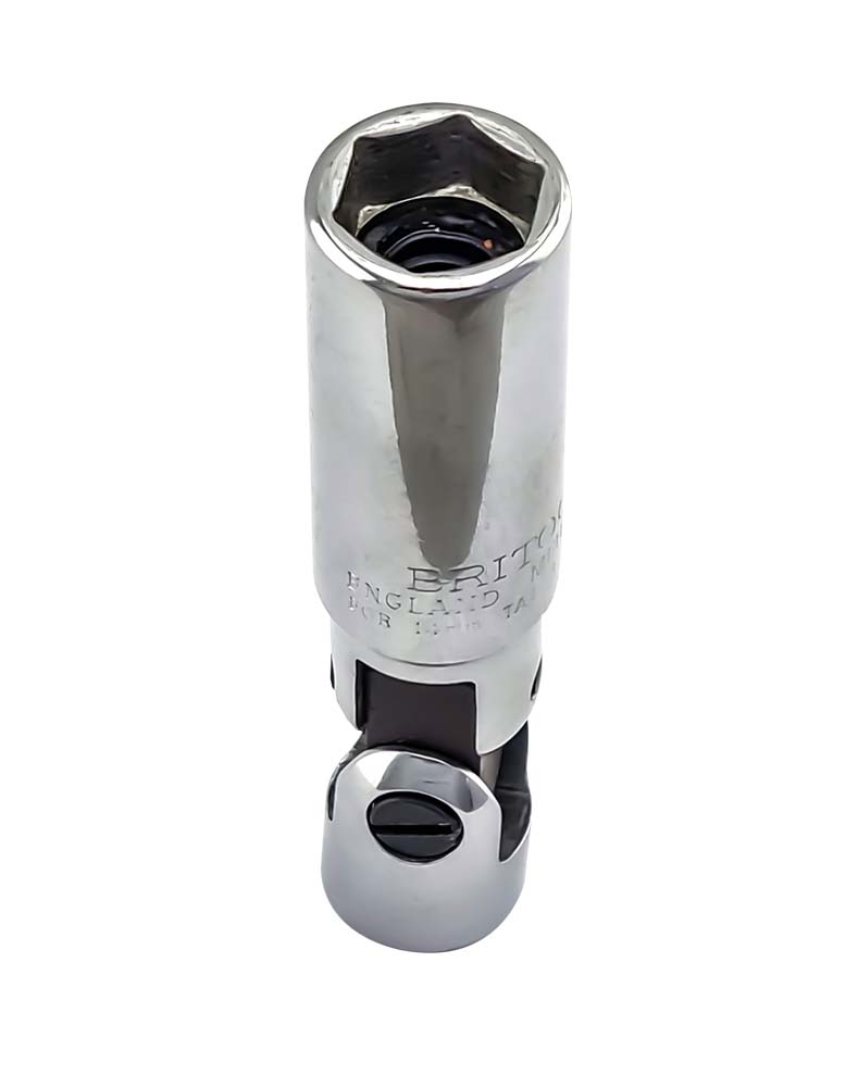 Britool England 3/8" Drive Af 5/8" Flexible Spark Plug Socket, Length 83.5mm