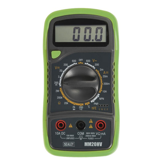 8-Function Digital Multimeter with Thermocouple - Hi-Vis Green