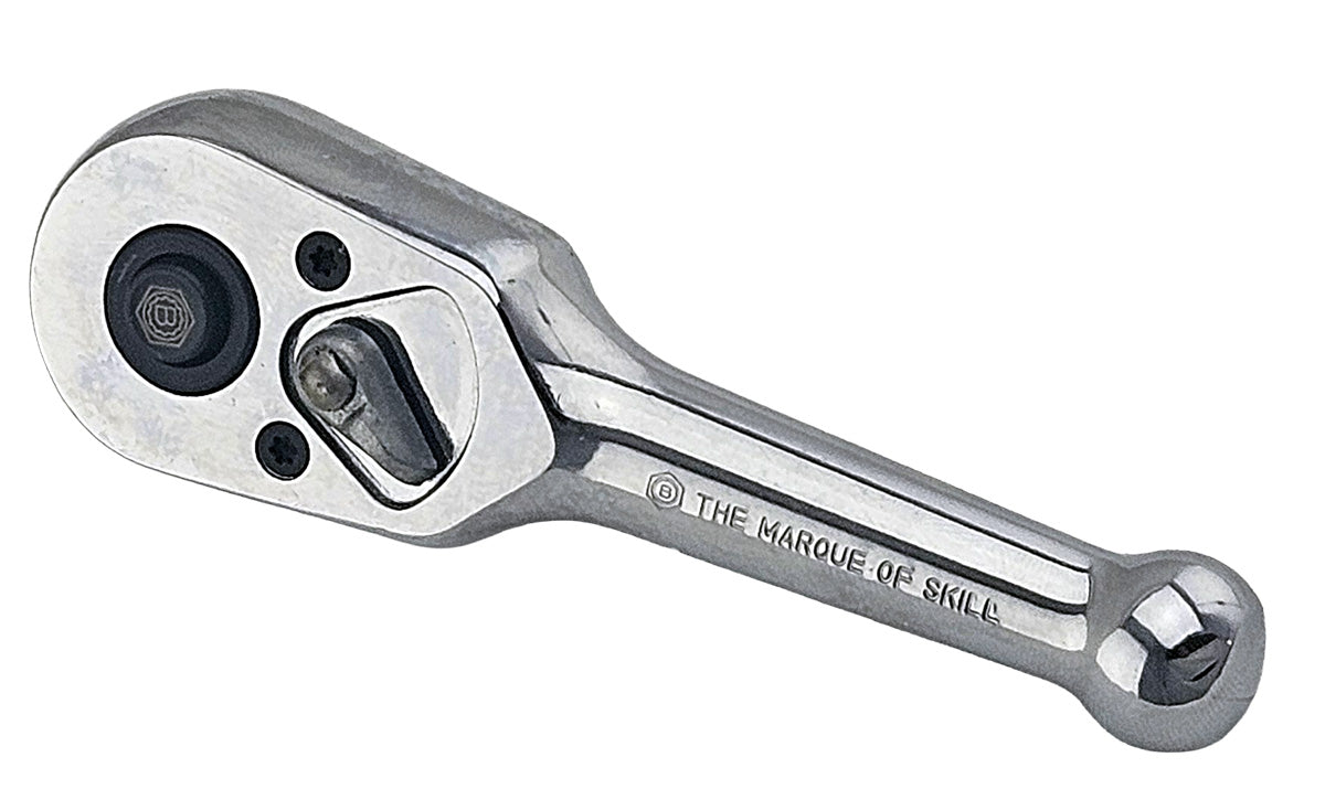 Stubby Pear-Head Ratchet Wrench, 3/8" Drive From Britool Hallmark