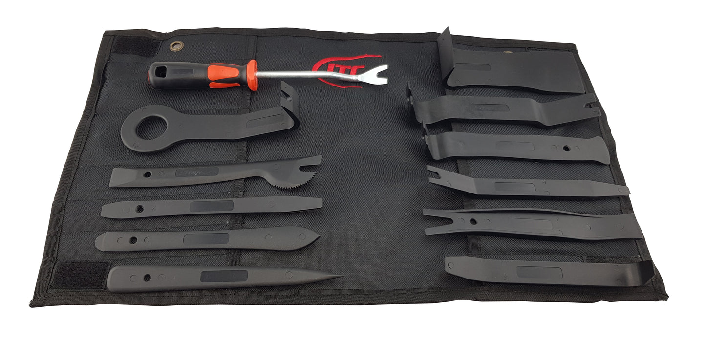 12 PIECE CAR TRIM & UPHOLSTERY TOOL SET