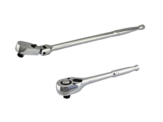 1/2" Drive Ratchet With Low-Profile Flexi-Head + FREE Pear Head Ratchet