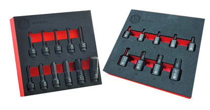 3/8" Drive Hex Impact Driver Set + Stud Extractor Set - Britool Hallmark