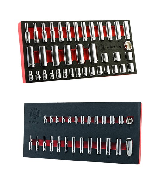 Britool 3/8" & 1/4" Socket Sets - Standard & Deep Sizes 6-24mm & 4-14mm