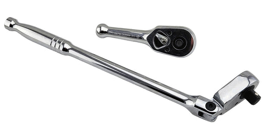 Britool 3/8" Drive Low Profile Ratchet With Flex-Head + FREE Stubby Ratchet