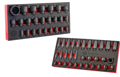 25Pc 1/2" 12-Point Impact Socket Set + FREE 3/8" Set | Britool Hallmark