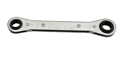Britool Metric Latch-On Flat Ratcheting Ring Spanner Range
